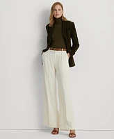 Lauren Ralph Petite Tailored Wide-Leg Pants