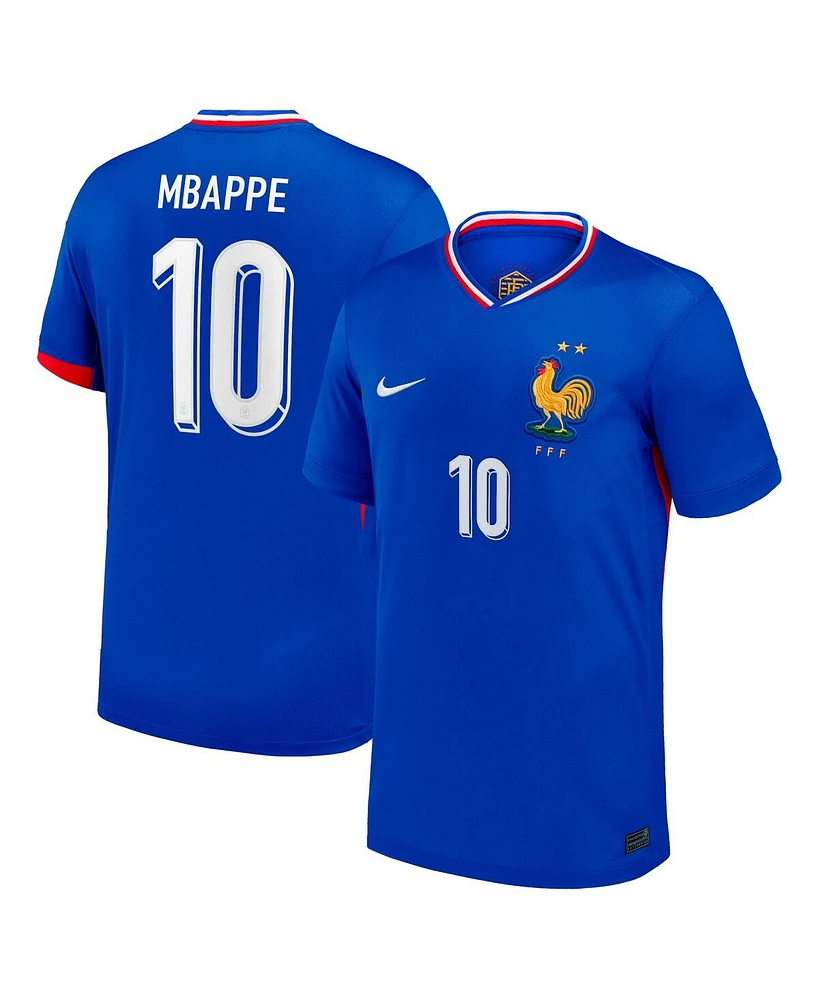 Nike Big Boys and Girls Kylian Mbappe Blue France National Team 2024 Home Replica Jersey