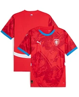 Puma Men's Red Czech Republic National Team 2024 Home Replica Jersey