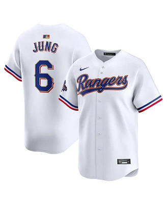 Nike Men's Josh Jung White Texas Rangers 2024 Gold Collection Limited Player Jersey