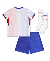 Nike Preschool White France National Team 2024 Away Replica Stadium Kit Set