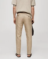 Mango Men's Slim-Fit 100% Linen Pants