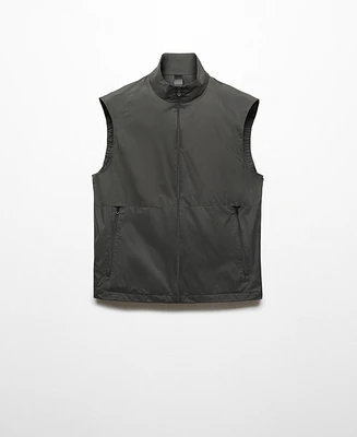 Mango Men's Straight Water-Repellent Vest