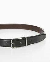 Mango Men's Leather Reversible Belt