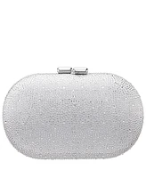 Nina Allover Crystal Oval Minaudiere