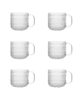 Fortessa Jupiter Clear Coffee Cup 12oz, Set of 6