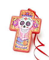 Holiday Lane Day of the Dead Skull Cross Ornament, Created for Macy's