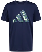 adidas Big Boys Short-Sleeve Pebble Camo Logo Graphic T-Shirt