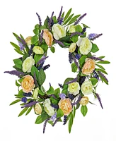 National Tree Company 24 Ranunculus and Astilbes Wreath