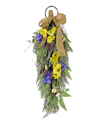 National Tree Company 26 Pansy and Lavender Swag