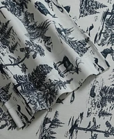 Mountain Toile Heavyweight Flannel King Sheet Set