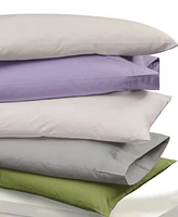 Tribeca Living 350 Thread Count Cotton Percale Extra Deep Pocket Full Sheet Set