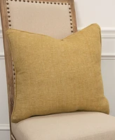 Rizzy Home Solid Polyester Filled Decorative Pillow, 20" x