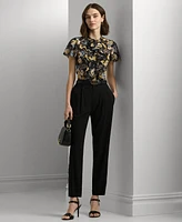 Lauren Ralph Lauren Women's Ruffled Floral Blouse