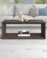 Hudson & Canal Osmond 48" Wide Rectangular Coffee Table in Alder