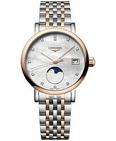 Longines Women's Swiss Elegant Moonphase Diamond (1/20 ct. t.w.) Two