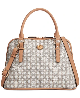 Giani Bernini Caning Dome Satchel, Created for Macy's