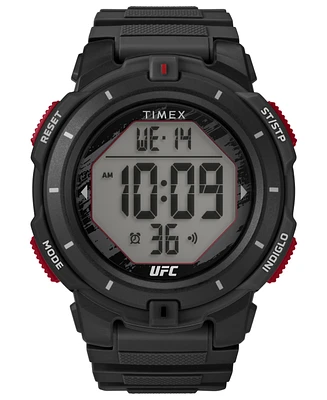 Timex Men's Ufc Rumble Digital Polyurethane Strap 50mm Round Watch