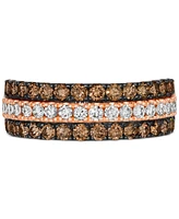 Le Vian Chocolate Diamond & Nude Diamond Triple Row Band (1