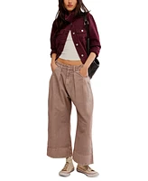 Free People Women's Sweet Talk Pleat-Front Chino Pants