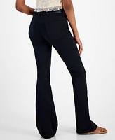 Dollhouse Juniors' High-Rise Flare-Hem Jeans