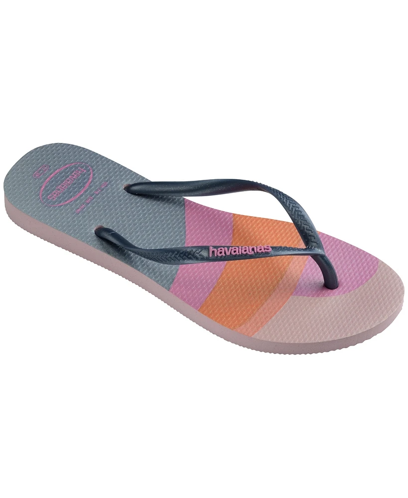 Havaianas Women's Slim Palette Glow Sandal Peony Rose