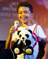 Singing Machine Plush Toy Karaoke Backpack with Microphone, Speaker, Songs Sound Effects, BigPanda