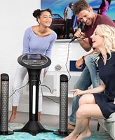 Singing Machine, Wi-Fi Karaoke Machine for Adults, Black - Karaoke Pedestal with 7" Touchscreen Display, Built