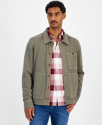 Sun + Stone Men's Button-Front Knit Utility Jacket, Created for Macy's