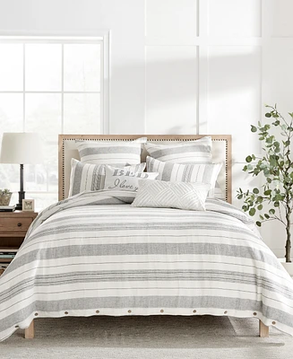 Levtex Monroe Stripe Textured -Pc. Comforter Set