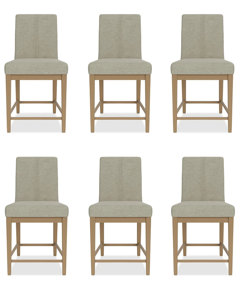 Davie 6 Pc. Dining Counter Height Chair Set