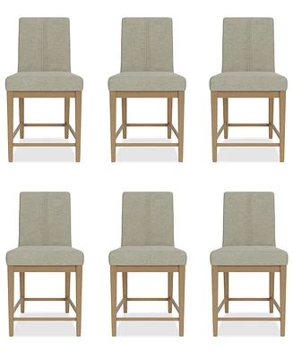 Davie 6 Pc. Dining Counter Height Chair Set