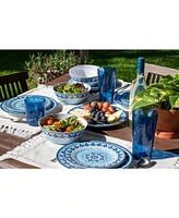 Blue Medallion 12 Piece Dinnerware Set, Service for 4