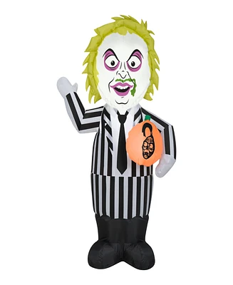National Tree Company 42" Inflatable Decoration, Black, Beetlejuice Character, Self Inflating, Plug In, Halloween Collection