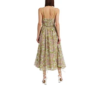 En Saison Women's Sedna Pleated Floral Maxi Dress