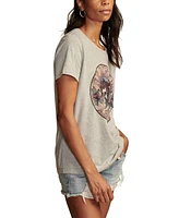 Lucky Brand Women's Grateful Dead Crest Classic Crewneck T-Shirt