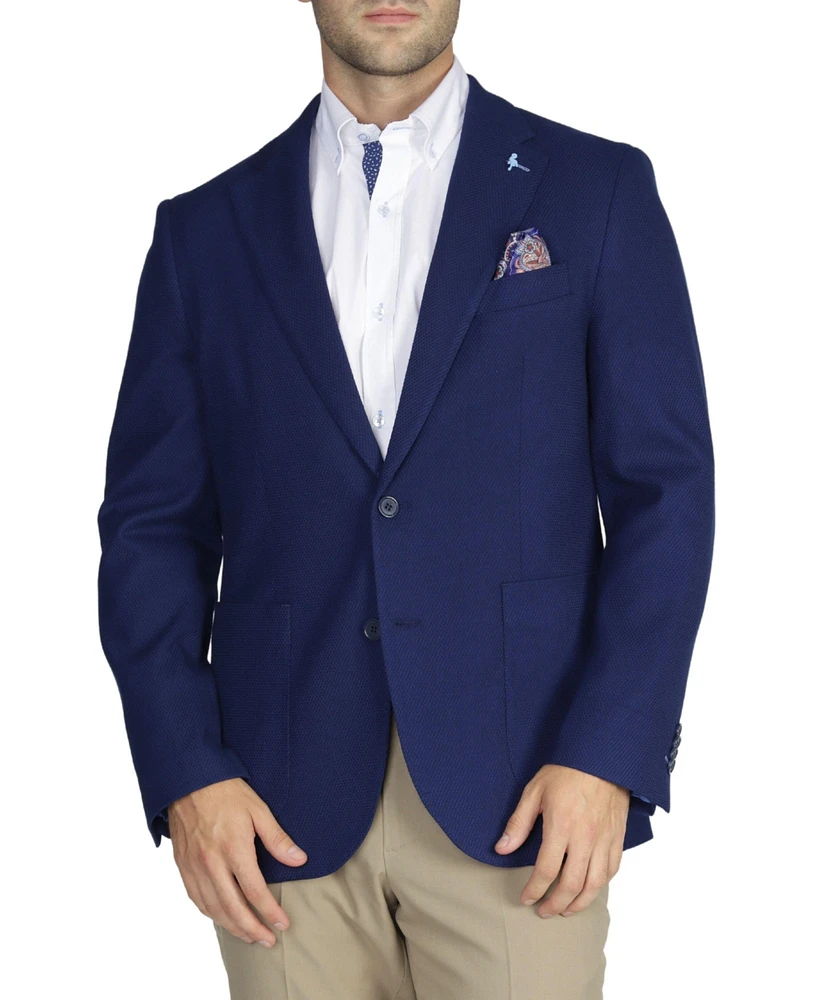 Tailorbyrd Men's Solid Textured Blazer