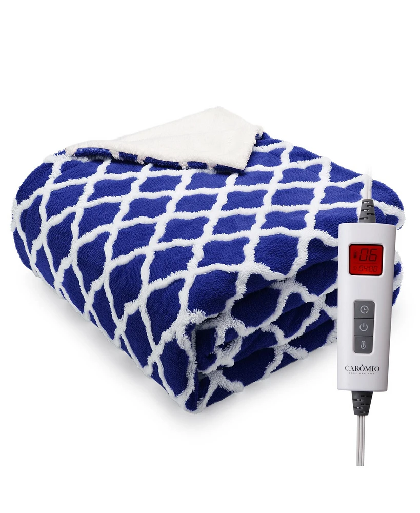 Caromio Tufted Electric Heated Throw Blanket, 50" x 60"