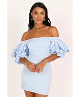 Fern Puff Sleeve Mini Women's Dress