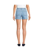 Lands' End Women's Recover High Rise Patch Pocket 5" Jean Shorts