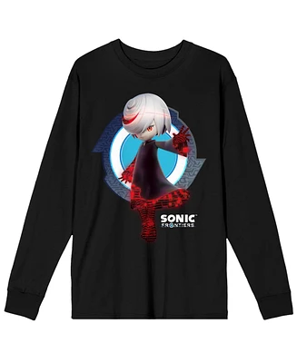Sonic the Hedgehog Men's Frontiers Mysterious Sage Crew Neck Long Sleeve Black Youth Tee