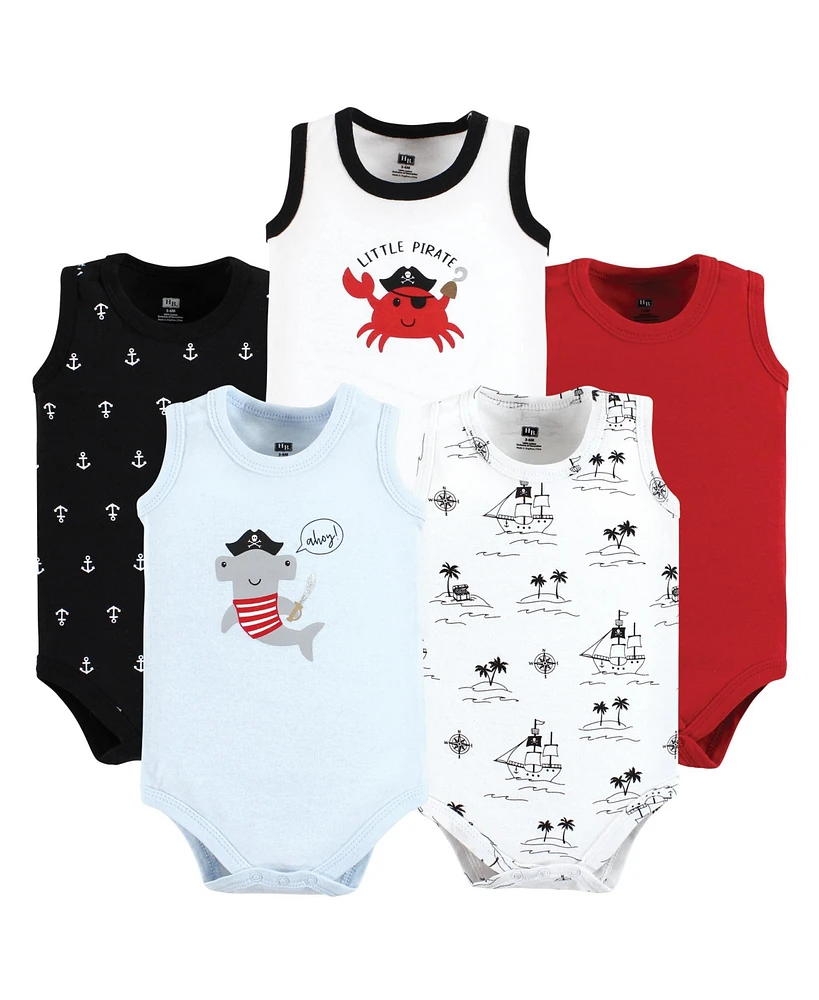 Hudson Baby Baby Boys Cotton Sleeveless Bodysuits