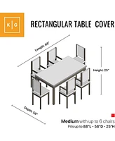 Khomo Gear Table and Chair Rectangular Cover 88"