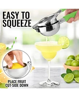 Lemon Squeezer Stainless Steel with Premium Heavy Duty Solid Metal Bowl