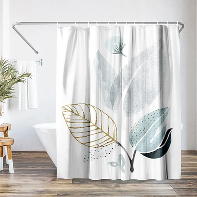 71x74 Botanical Shower Curtain - Forest Friends by Modern Tropical