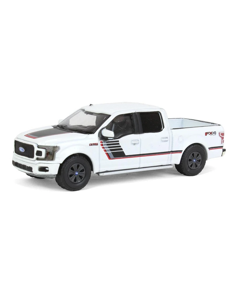 Greenlight Collectibles 1/64 2018 Ford F-150 Lariat FX4 Special Edition, White, All-Terrain Series