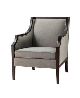 Hulala Home Colloton Transitional Armchair with Beautiful Solid Wood Frame