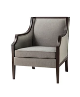 Hulala Home Colloton Transitional Armchair with Beautiful Solid Wood Frame