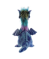 Aurora Large Zion Dragon Luxe Boutique Exquisite Plush Toy Blue 17"