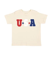 Sweet Wink Little and Big Boys Girls Usa Multi Short Sleeve T-Shirt